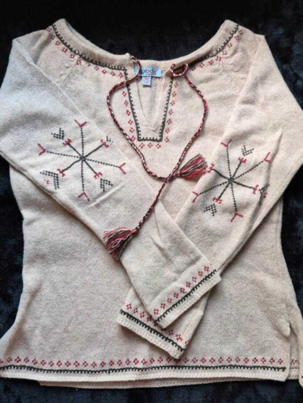 Vintage Urban Outfitters BDG Women's Nordic-Themed Sweater